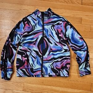 Adidas Multicolor Vibrant Abstract Zipper Jacket